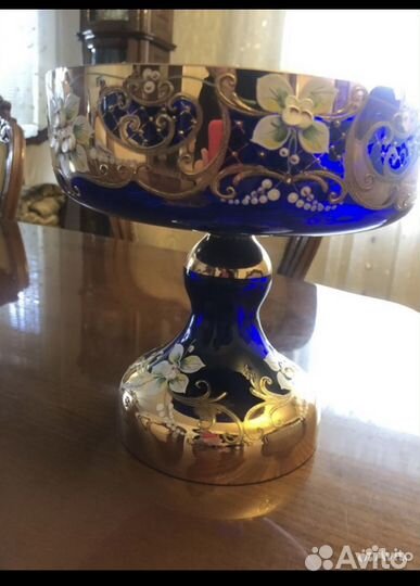 Ваза для фруктов богемия