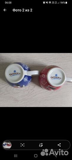 Чайные чашки с блюдцами