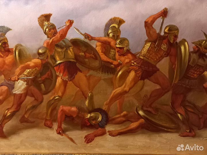 Картина Спартанцы. Гоплиты. Сражение