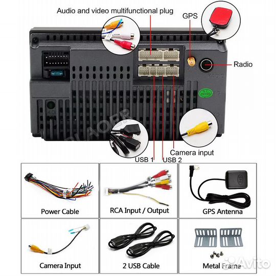 Магнитола 2DIN на Android с навигацией и Wi-Fi