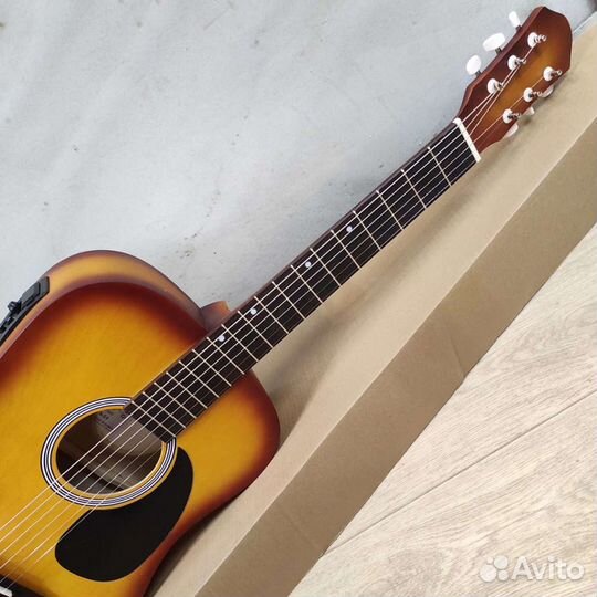 Гитара электроакустическая новая с широким грифом
