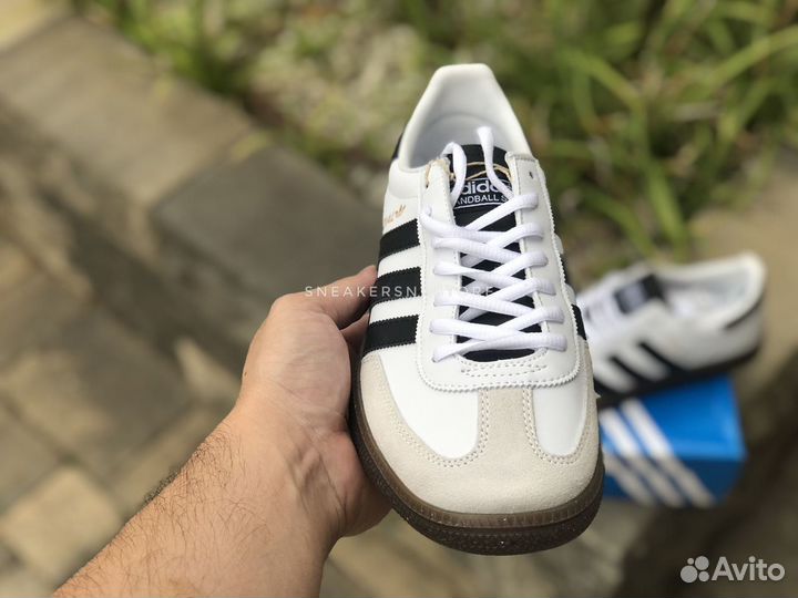 Кроссовки Adidas Handball Spezial White Black Gum