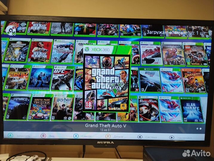 Xbox 360 Slim прошитый + куча игр