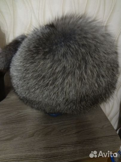 Шапка зимняя меховая женская чернобурка