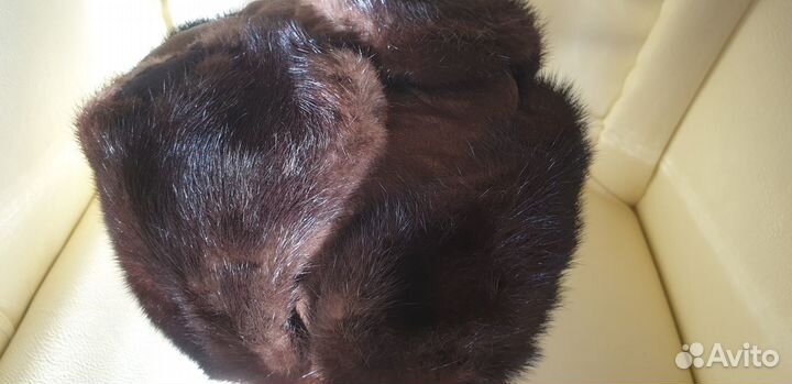 Шапка/ушанка мужская, норка