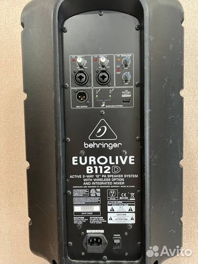 Колонки behringer b112d