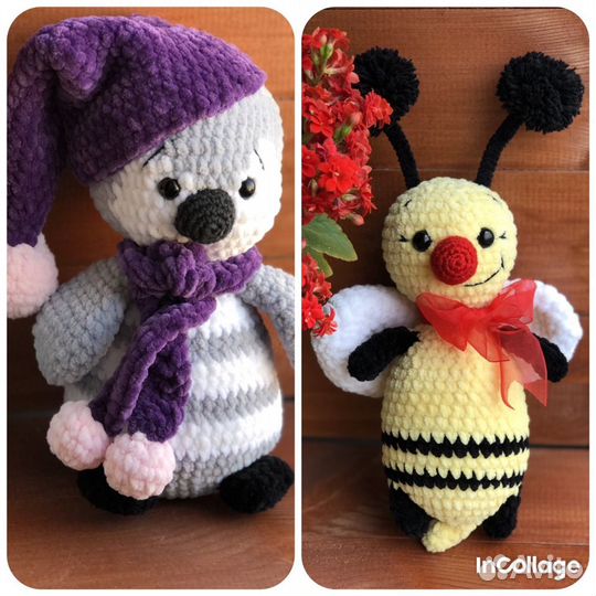 Вязаные игрушки ручной работы