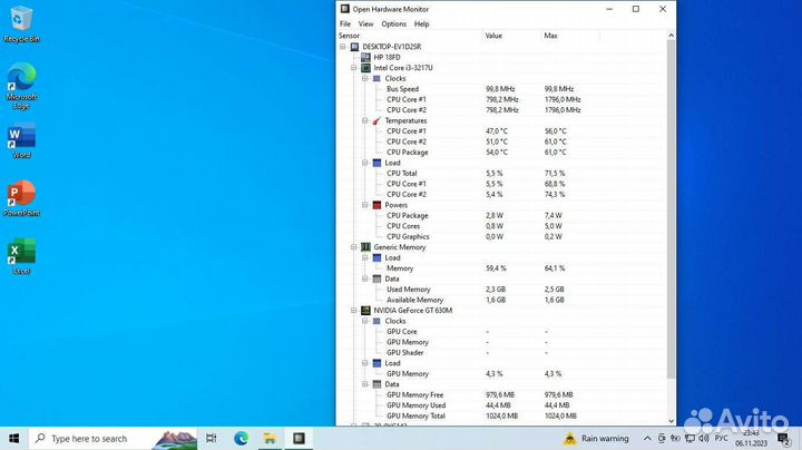 Ноутбук HP i3