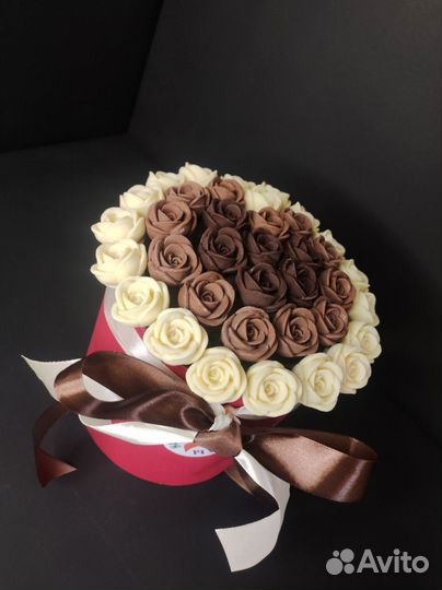 Шоколадные Розы - 37 шт в Коробке