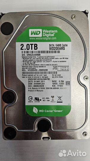 Жесткий диск 2 Tb