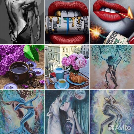 Картины по номерам 40*50 на подрамнике