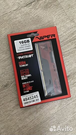 Оперативная память Patriot ddr4 16gb 2666 MHz