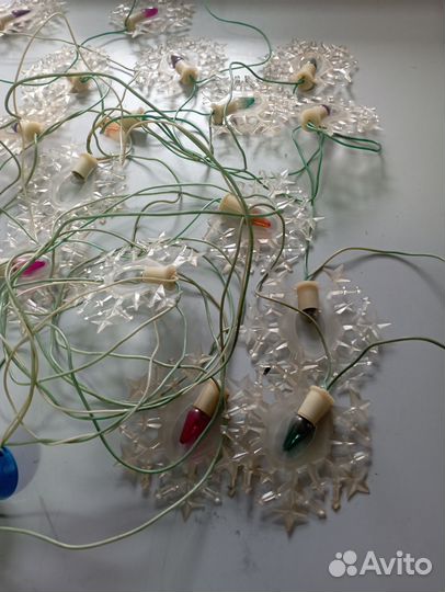 Ёлочные игрушки и гирлянды СССР