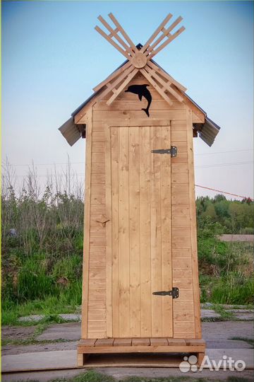 Уличный туалет деревянный GAR206