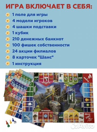 Экономическая настольная игра Монополия
