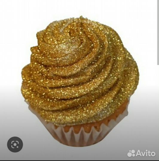 Пищевой съедобный глиттер золото невскрытый