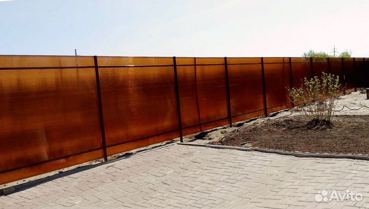 Поликарбонат Сотовый для забора