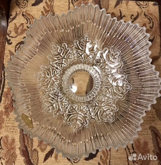 Ваза для фруктов хрусталь