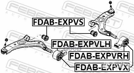 Сайлентблок переднего рычага задний Ford Explorer