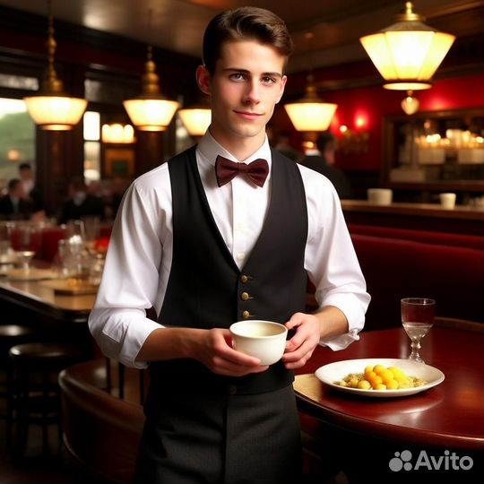 Официант в Москве с жильем (не вахта)