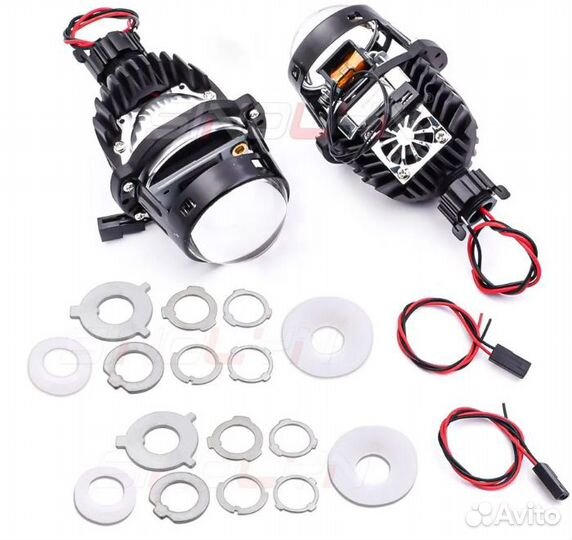 Светодиодные линзы Mini Bi-led 1.8 2.0 (комплект)