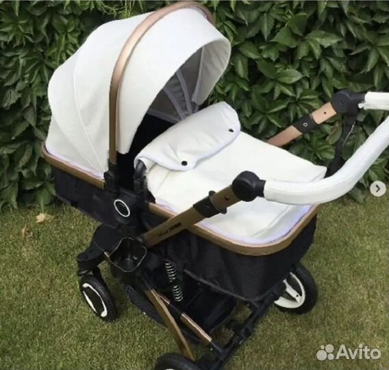 Коляска 2 в 1 эко кожа