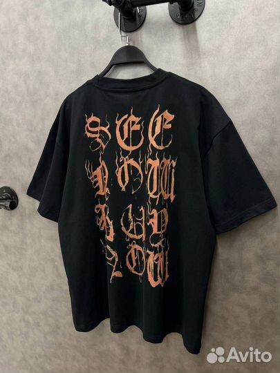 Футболка Balenciaga heavy metal oversize