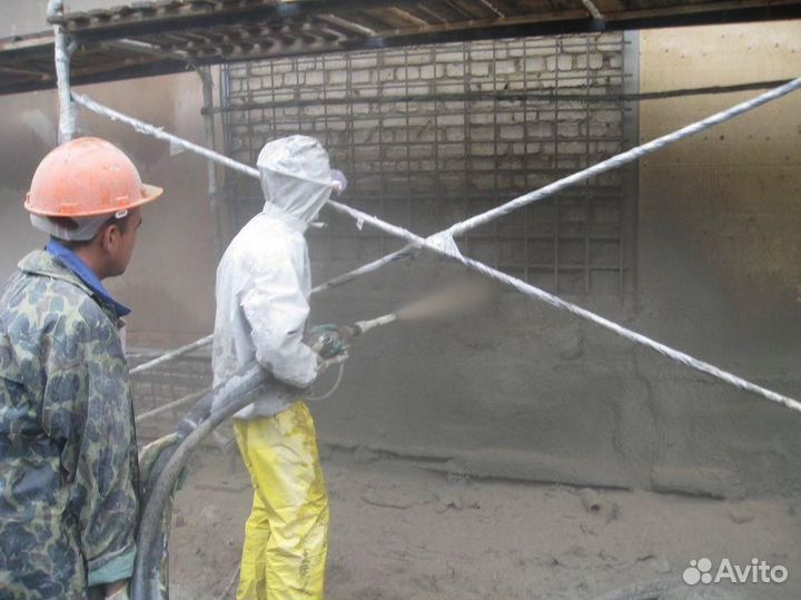 Аренда торкрет установки (мокрый, сухой метод)