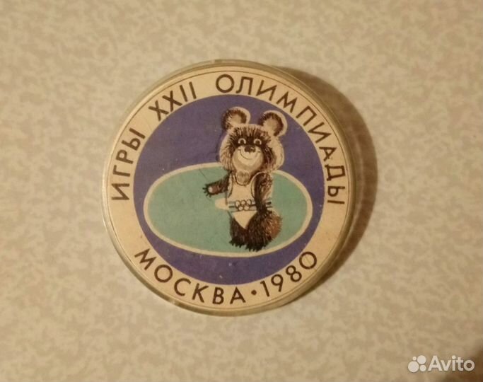 Значок олимпийский мишка