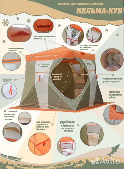 Палатка Нельма Куб 1