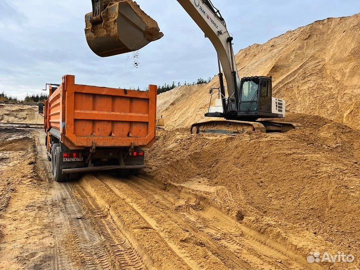 Песок карьерный