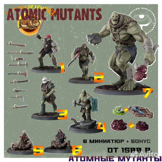 Fallout Wasteland Warfare - Набор Атомные Мутанты