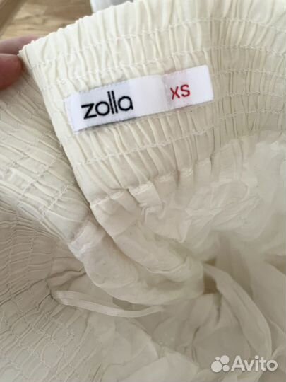 Юбка белая длинная Zolla