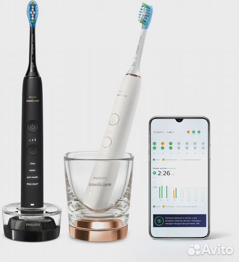 Набор эл.зубных щеток Philips Sonicare Diamond 900