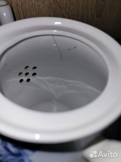 Чайник заварочный фарфоровый гжель