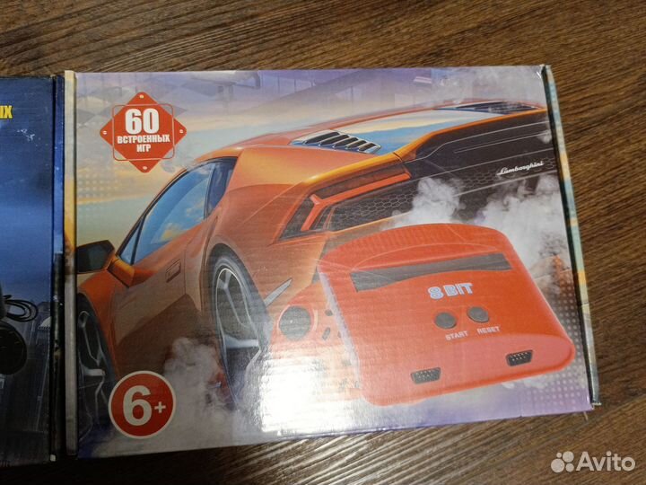 Денди 60 встроенных игр, разъем под картриджи, два