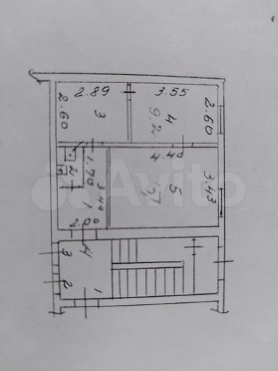 2-к. квартира, 38,6 м², 1/2 эт.