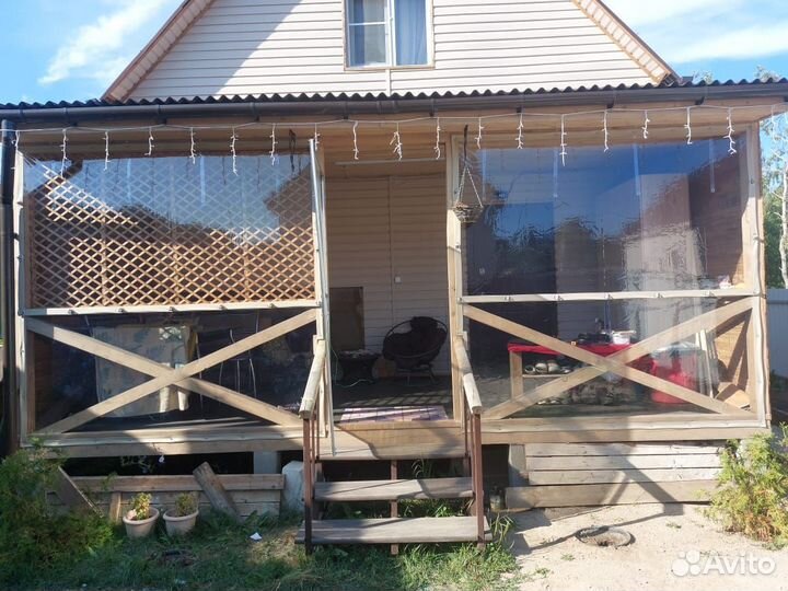 Мягкие окна с открывающимися створками