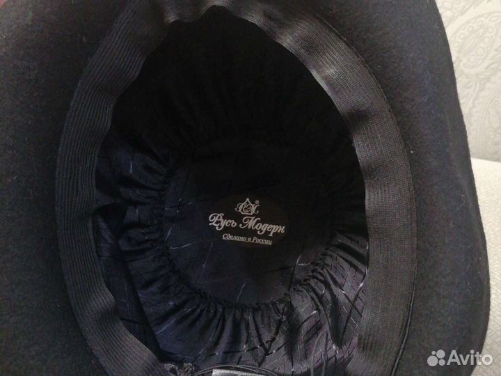 Шляпа женская черная