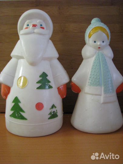 Снегурочка и Дед Мороз.СССР.Игрушки