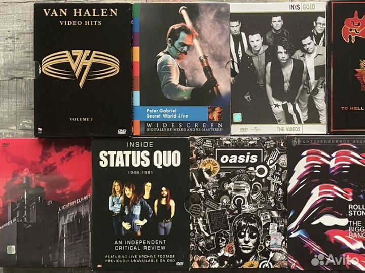 DVD музыка: Depeche Mode, Oasis, Madonna,Rammstein