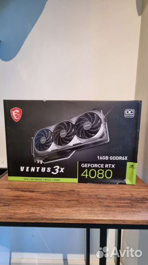 Видеокарта MSI Ventus 3x GeForce RTX 4080 16GB