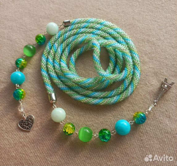 Лариат из бисера