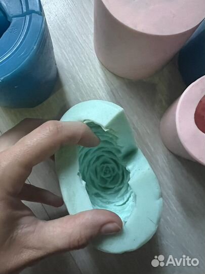 Силиконовые 3d формы для мыла цветы