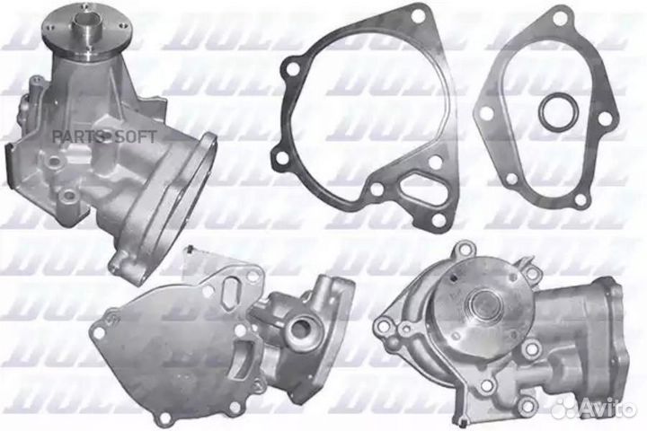 Насос водяной mitsubishi L200 2.5D 05- H237 dolz