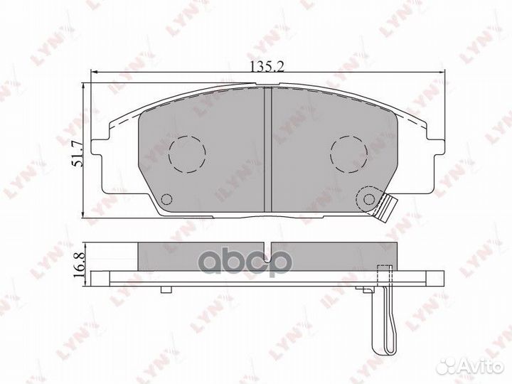 Колодки тормозные дисковые перед BD-3408 BD