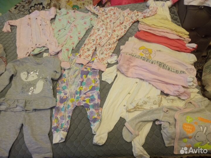 Детская одежда для девочек пакетом с рождения