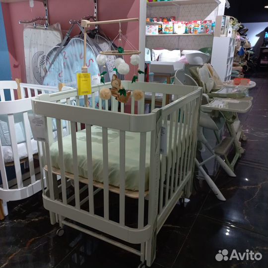 Кровать Happy Baby mommy love с расширением