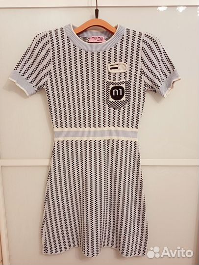 Платье+жакет miu miu, размер 42