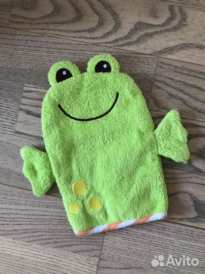 Мочалка-варежка Лягушка